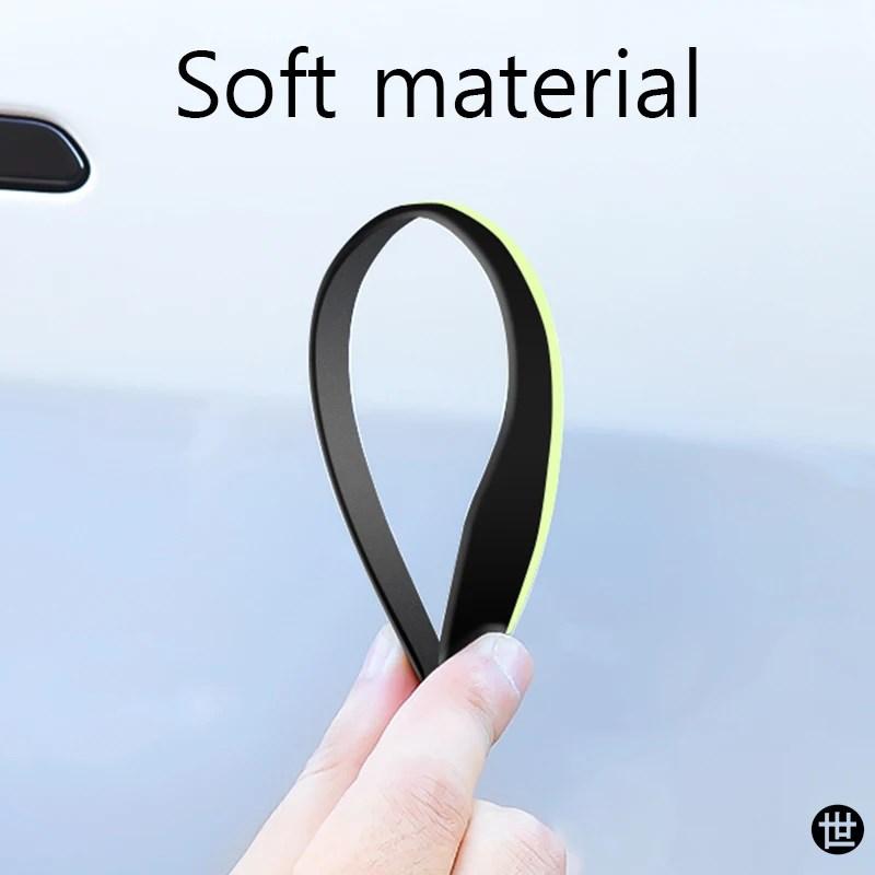 テスラ モデル3/Y 2021-2025用ドアハンドルステッカー 傷防止 暗闇で