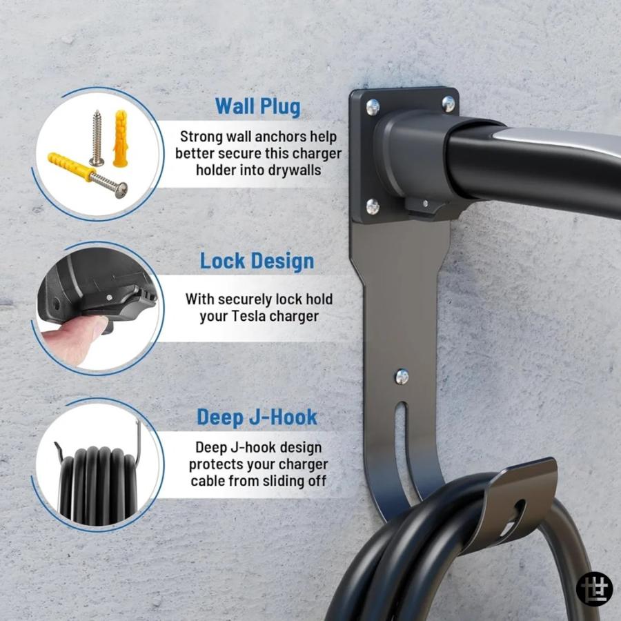 EV充電コードハンガー テスラ モデル3用 YXS チャージャーホルダー