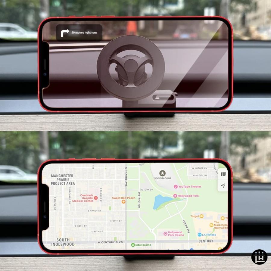 テスラ モデルY 2020-2024用 強力マグネット式電話ホルダー IPHONE 14