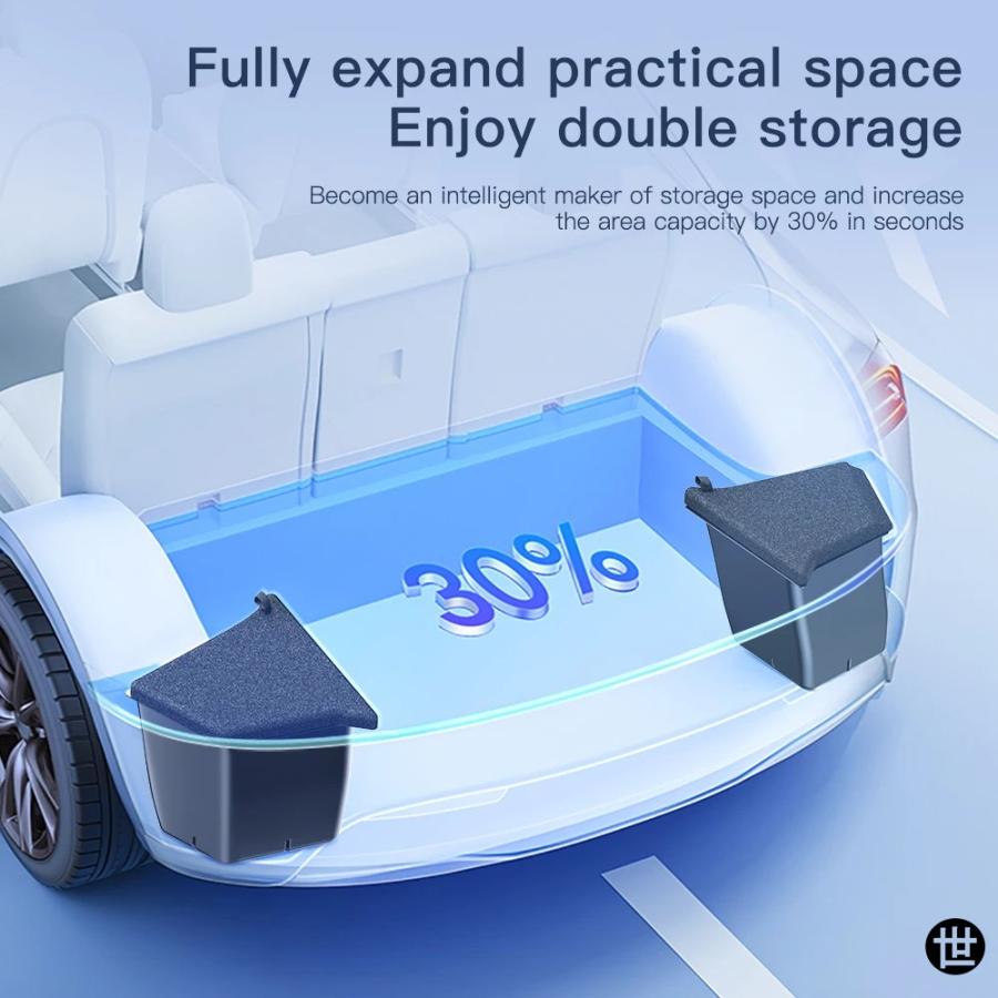 YZ 車トランクサイド収納ボックス テスラ モデルY ジュニパー 2021