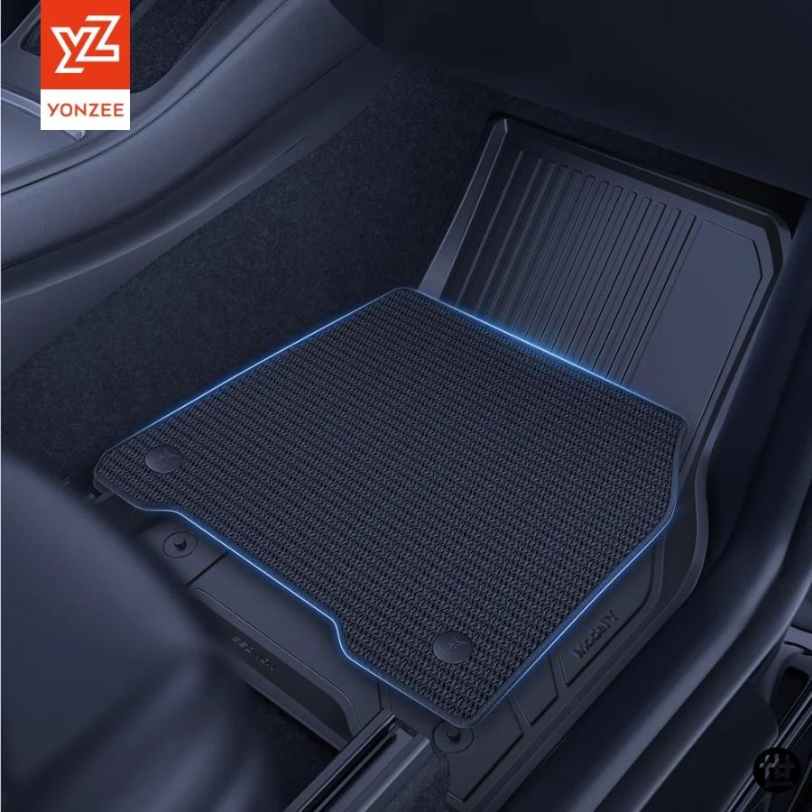 YZ テスラ モデルY モデル3 フットクッションブランケット 表面
