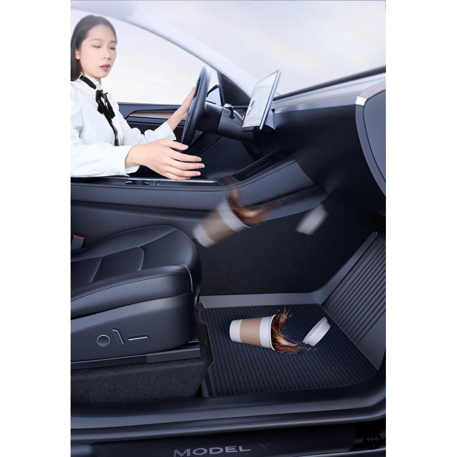 YZ テスラ モデルY モデル3 フットクッションブランケット 表面