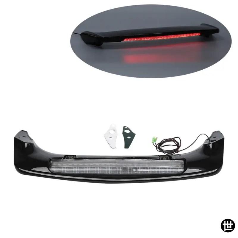 バイク ABS トランクスポイラー LED レッド リアブレーキライト ランプ ホンダ ゴールドウイング GL1800 2001-2011-17 09用