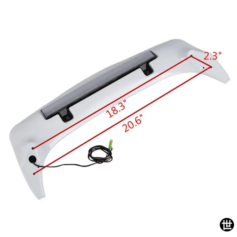 バイク ABS トランクスポイラー LED レッド リアブレーキライト ランプ ホンダ ゴールドウイング GL1800 2001-2011-17 09用