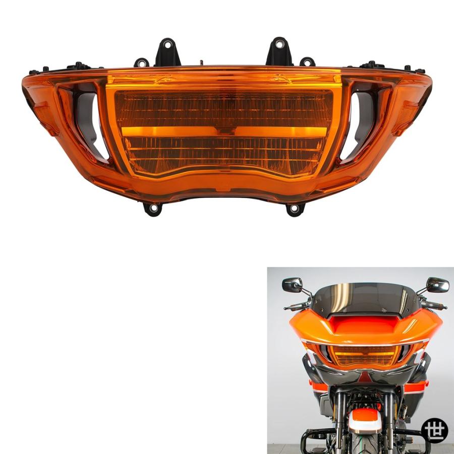 LEDフロントヘッドライトアセンブリ ハーレーCVOロードグライド2023