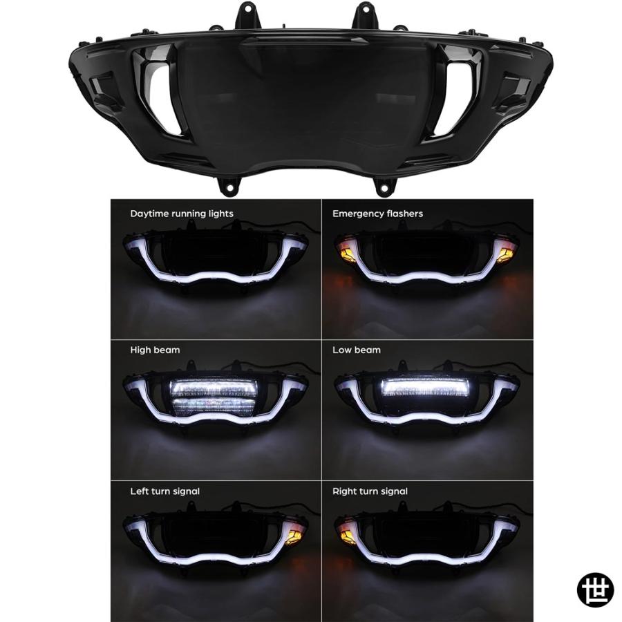LEDフロントヘッドライトアセンブリ ハーレーCVOロードグライド2023