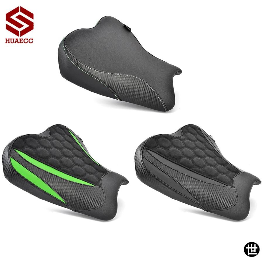 ZX4R ZX4RR フロントドライバーシート リアパッセンジャーピリオンクッションカバー カワサキ ニンジャ ZX-4R ZX-4RR ZX 4R 4RR 2023 2024用の画像