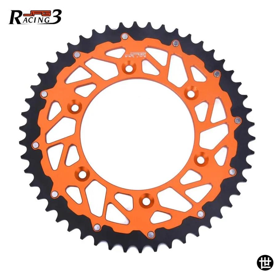 KTM リアスプロケット オレンジ Z-52 バイク 44 46 47 48 49 50 52 リアチェーンスプロケット KTM EXC EXE