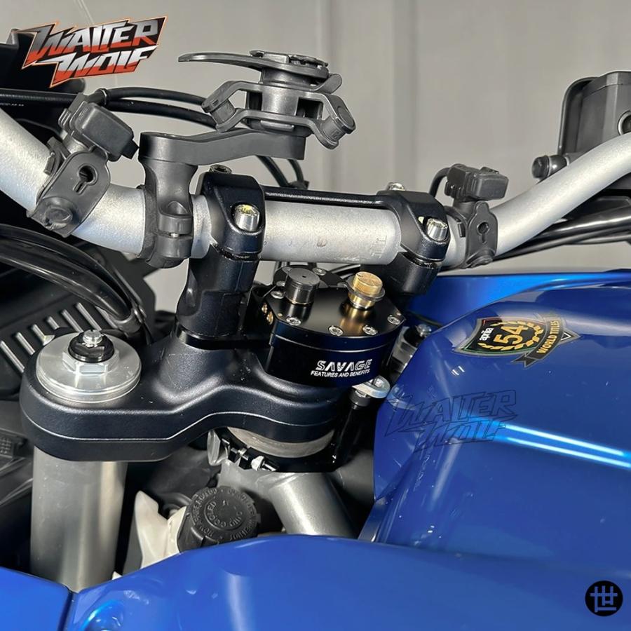 APRILIA TUAREG 660 2021-2024用調整可能ステアリングダンパースタビライザーリバース安全安定制御ブラケットマウントサポートの画像