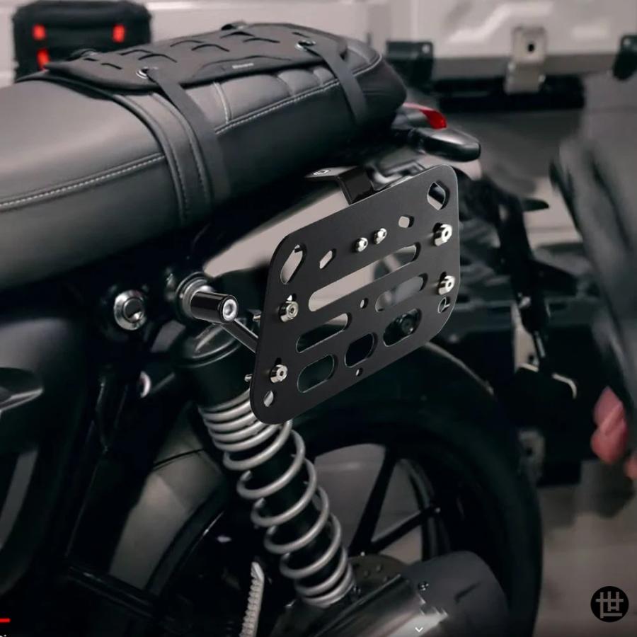 トライアンフ　サイドバックサポート トライアンフ SPEED TWIN 1200 2019-24 2025 バイクサイドパニアラック
