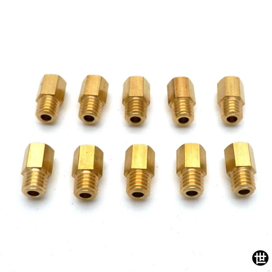 10個/セット 六角型メインジェット 5.2X0.75 スレッド 6MM ヘッド