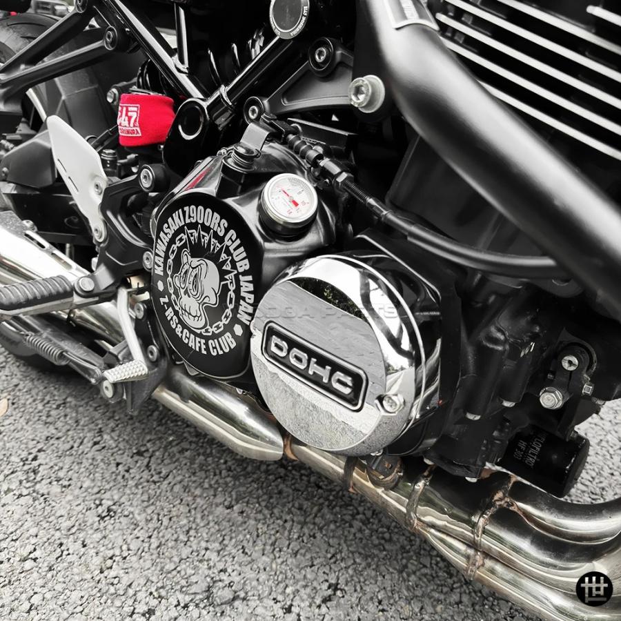 Z900RS ポイントカバーセット カワサキ Z900RS カフェ 2018-2025 Z1 スタイル クローム DHOC エンジン クラッチガード パルサーカバーセットの画像
