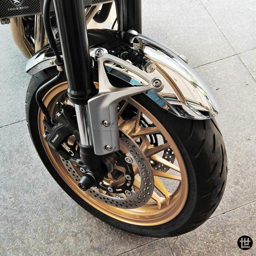 カワサキ Z900RS / カフェ 2018-2024 用フロントフェンダー クローム