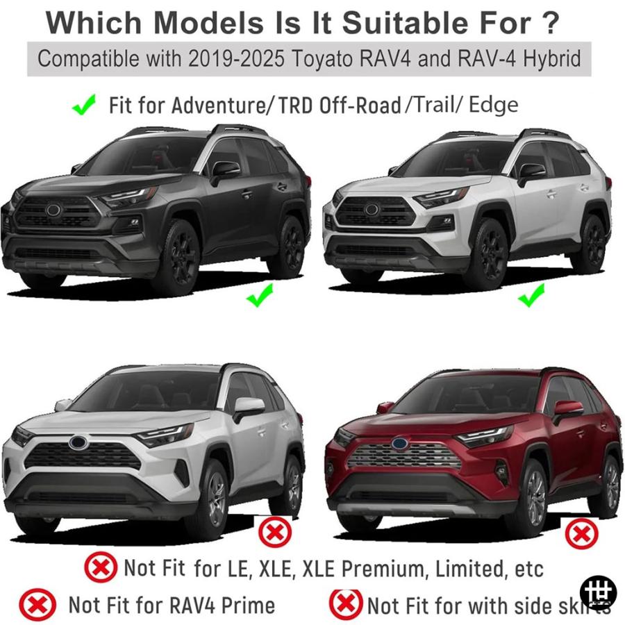 トヨタ RAV4 XA50 アドベンチャー TRD エッジ トレイル 2019 - 2025 用