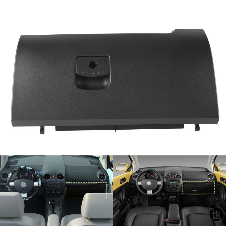 ANGRONG 車用グローブボックス蓋フラップ ブラック VW ニュービートル