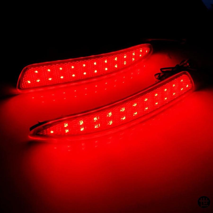 BMW X5 E70 M 2006-2013用 2個入り レッドレンズ LED リアバンパー 