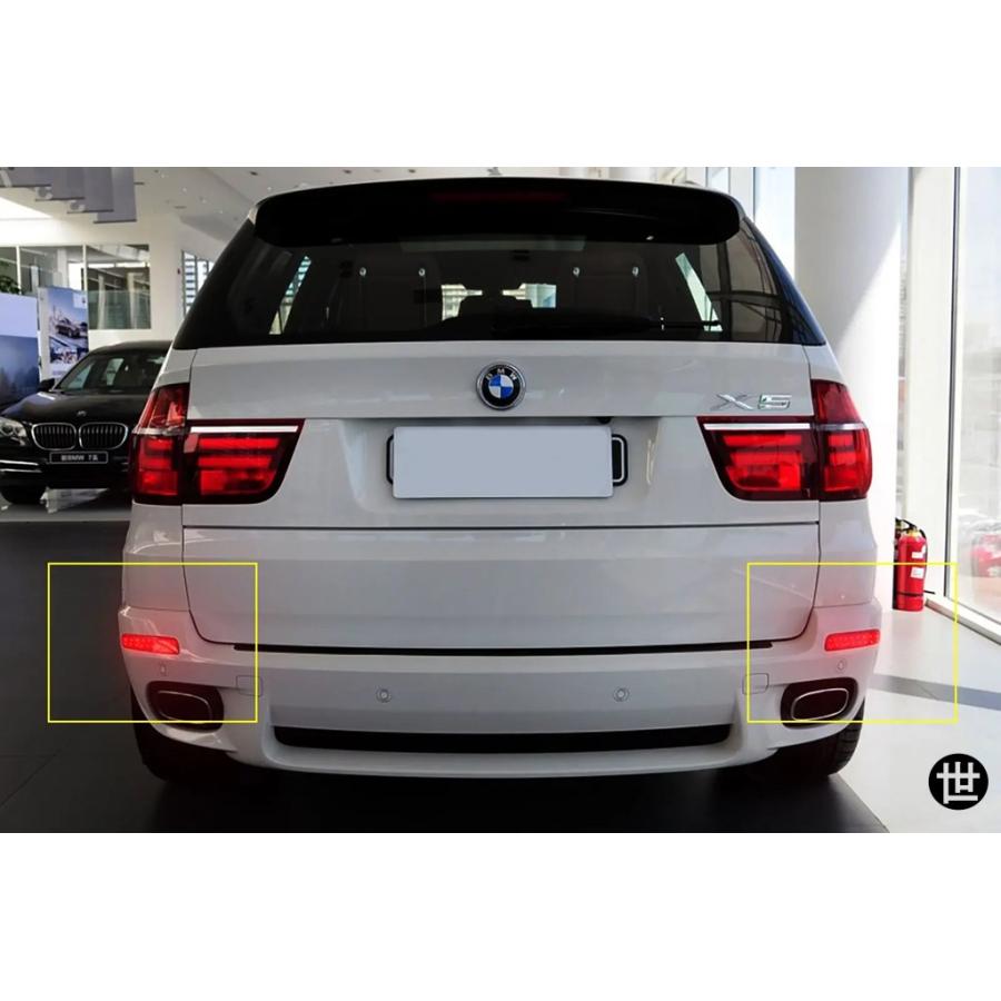 BMW X5 E70 M 2006-2013用 2個入り レッドレンズ LED リアバンパー 