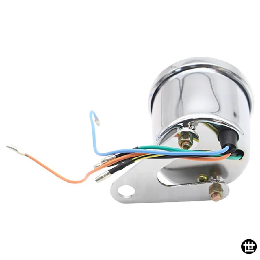 バイク用タコメーター バイク用マシン式タコメーターゲージ 汎用 12V