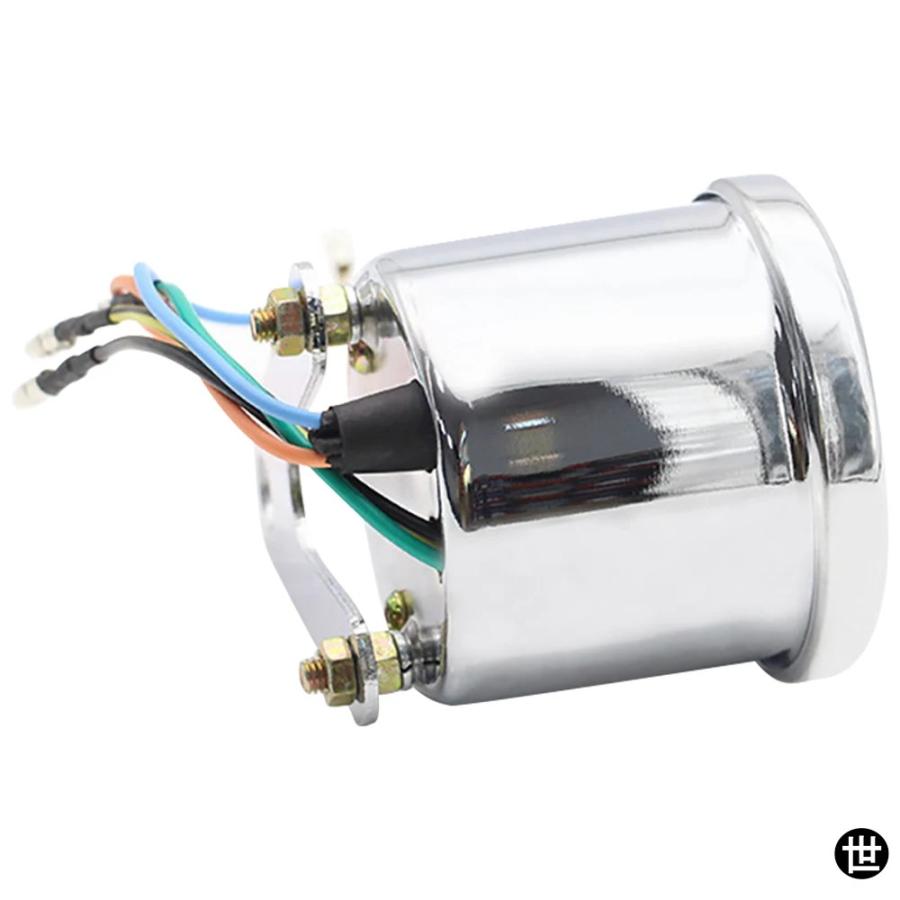 バイク用タコメーター バイク用マシン式タコメーターゲージ 汎用 12V