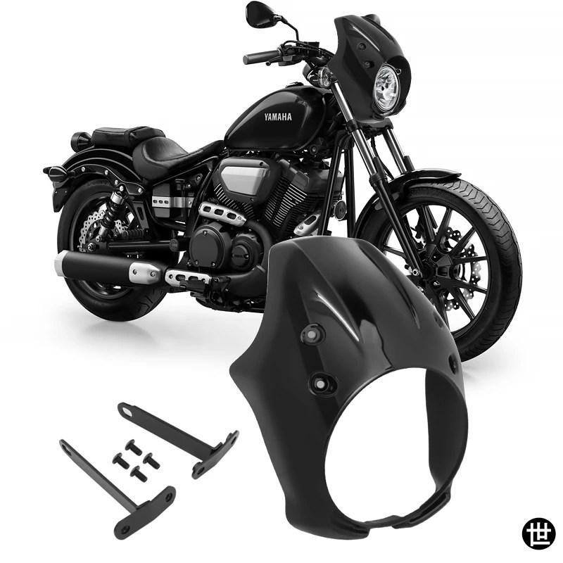 ヤマハ XVS 950 SPEC BOLT 2013-2022用 バイク用 ブライトブラック