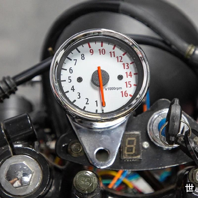 12V 16000 RPM 防水 バイク用 スピードメーター タコメーター バック