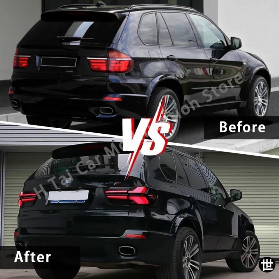 BMW X5 E70 2007-2013用 ペアテールライト テールライトアセンブリ LED