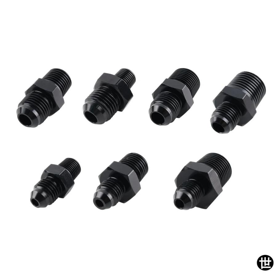 オス AN4 AN6 AN8 AN10- 1/4 NPT 1/8 3/8NPT 3/4NPT : 世田谷