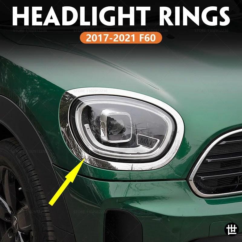 2017-2021 F60 BMW MINI COOPER COUNTRYMAN クローム ヘッドライト