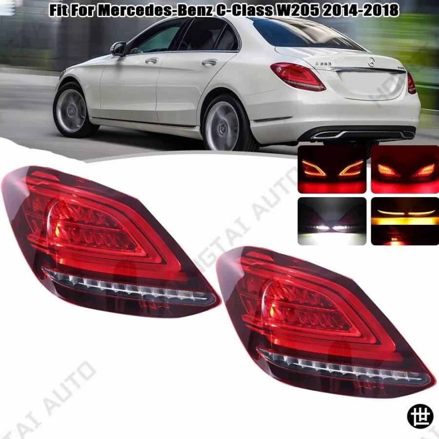 メルセデスベンツ Cクラス W205 C180 C200 C250 C300 2015-2018 用 LED