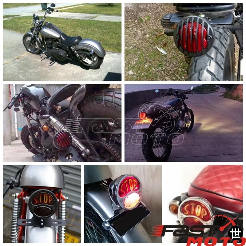 バイク用ヴィンテージブレーキテールライト リアストップライト