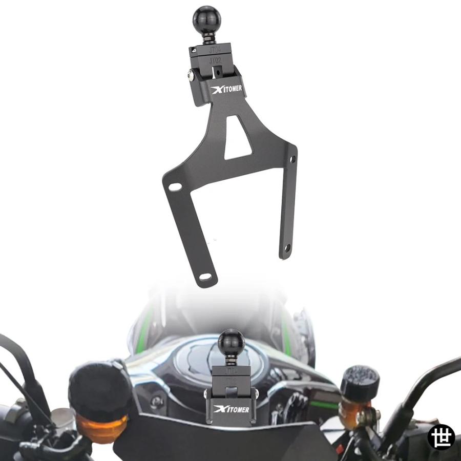 カワサキ ZH2 2020-24 2025 用 バイク用 GPS ナビゲーション マウント