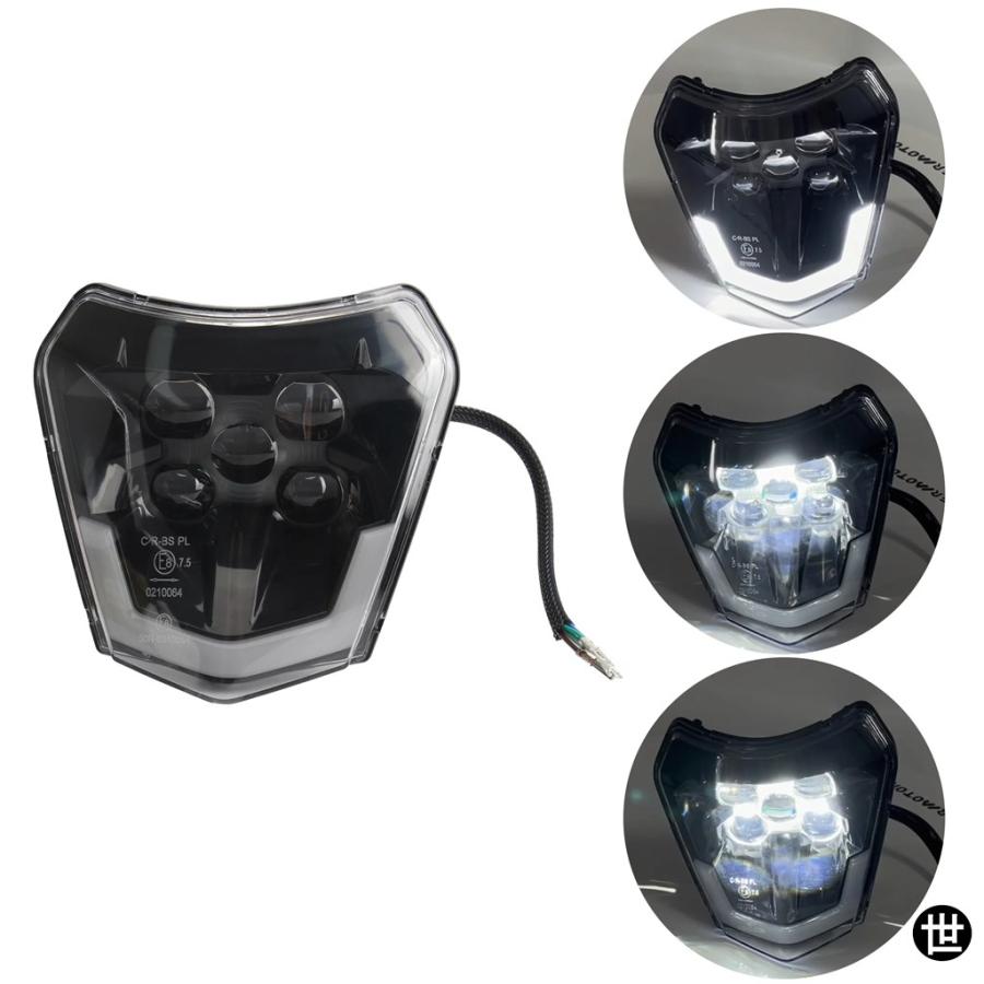KTM バイク用 LED ヘッドライト DRL ヘッドランププレート EXC XC SX