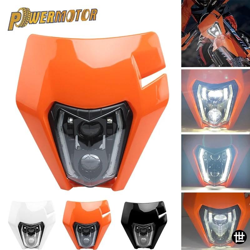 KTM LEDヘッドライト EXC エンデューロ バイクヘッドランプ SX XC XCF