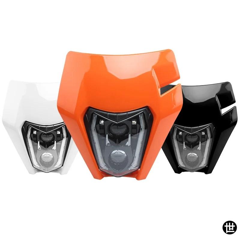 KTM LEDヘッドライト EXC エンデューロ バイクヘッドランプ SX XC XCF