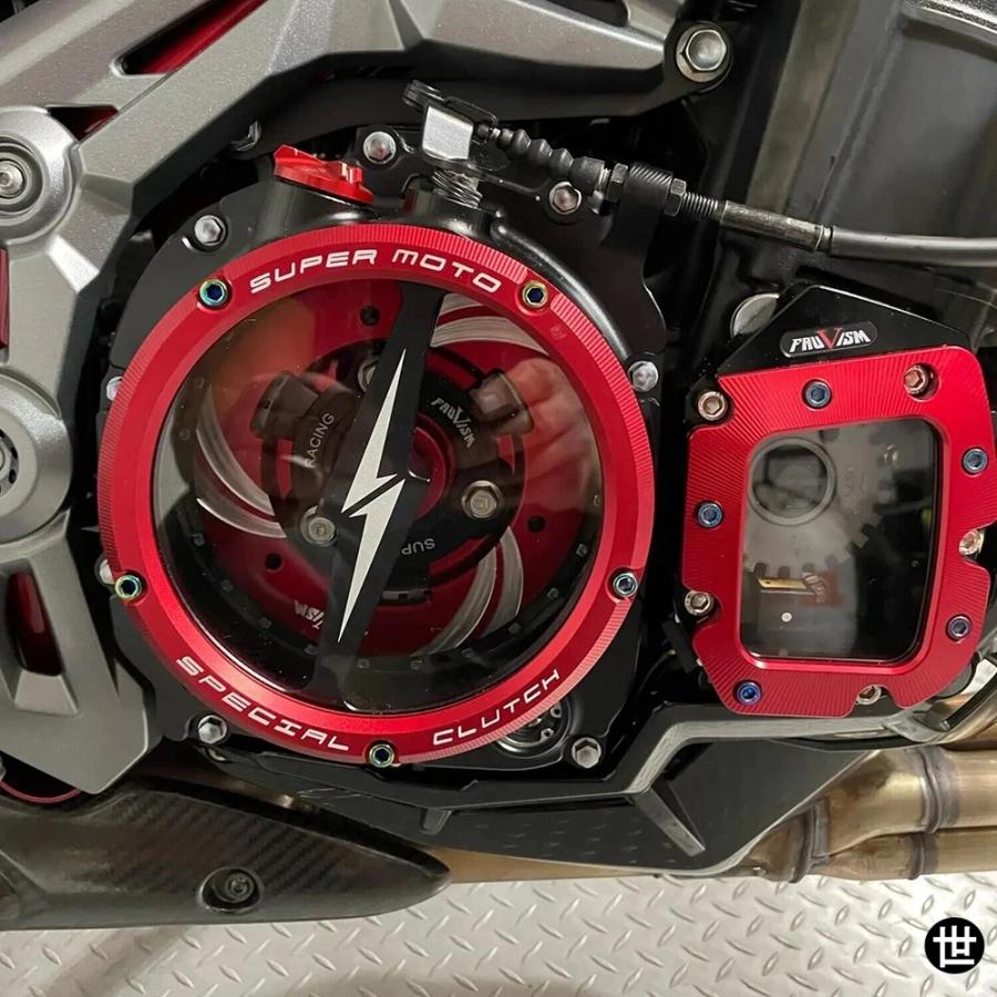 Z900 エンジンクリアクラッチカバープロテクターガード カワサキ ZR900