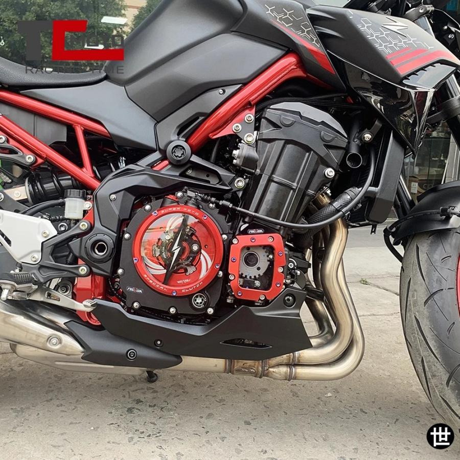 ２個セット Z900 エンジンクリアクラッチカバープロテクターガード カワサキ ZR900