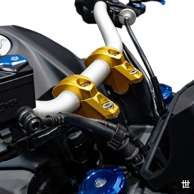 ヤマハ MT07 MT-07 FZ07 FZ-07 XSR 700 2021-2025 バイクハンドルバー