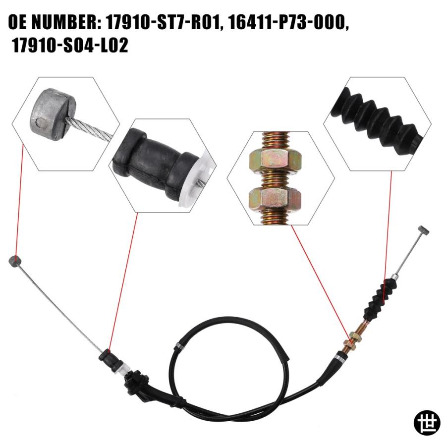 MOTOFORTI 17910-ST7-R01 16411-P73-000 17910-S04-L02 スロットル