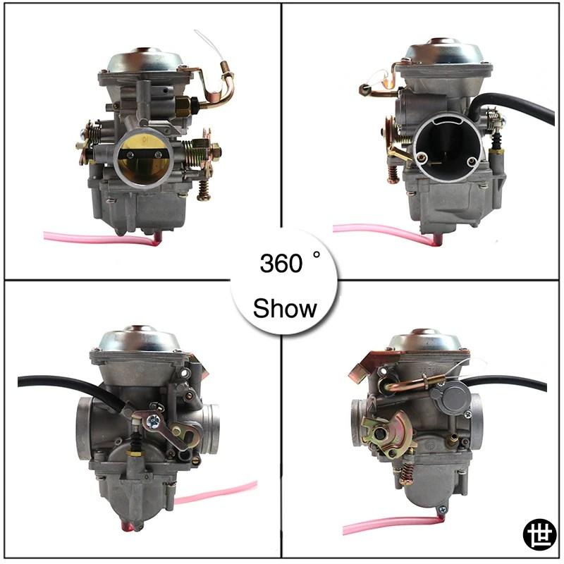 GN250 キャブレター バイク用オート/ハンドルチョーク PD34 34MM キャブレター ラバー ブラック アダプター付き スズキ GN250 GN 250 250QY 用