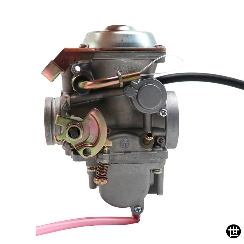 GN250 キャブレター バイク用オート/ハンドルチョーク PD34 34MM キャブレター ラバー ブラック アダプター付き スズキ GN250 GN 250 250QY 用