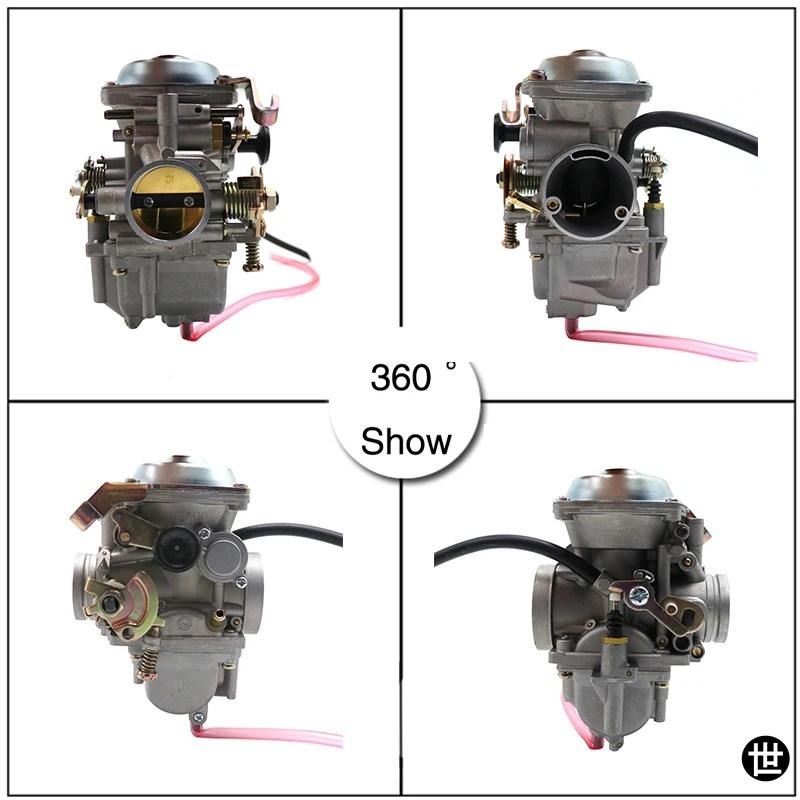 GN250 キャブレター バイク用オート/ハンドルチョーク PD34 34MM キャブレター ラバー ブラック アダプター付き スズキ GN250 GN 250 250QY 用