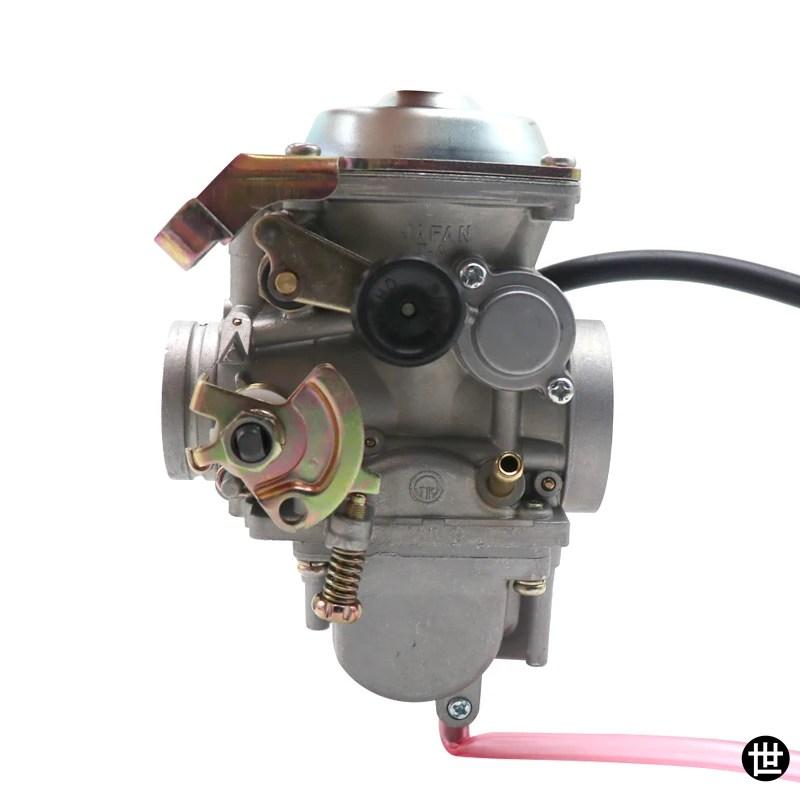 GN250 キャブレター バイク用オート/ハンドルチョーク PD34 34MM キャブレター ラバー ブラック アダプター付き スズキ GN250 GN 250 250QY 用