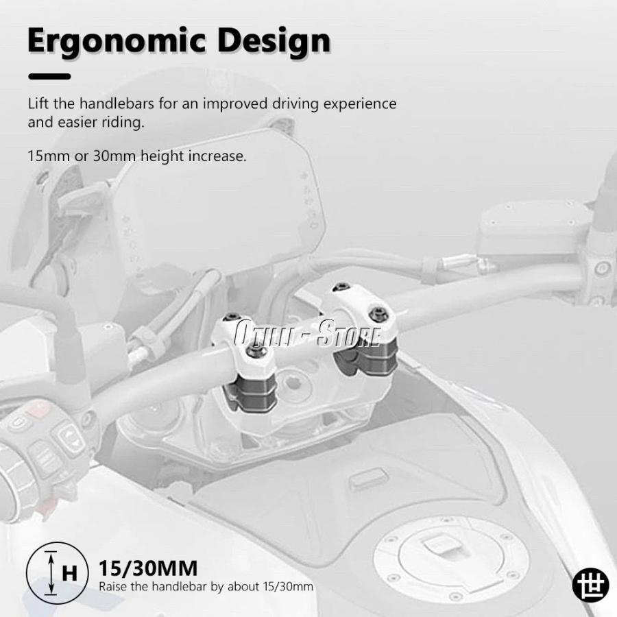 BMW R 1300 GS ADV用 R1300GSアドベンチャーハンドルバーライザー 