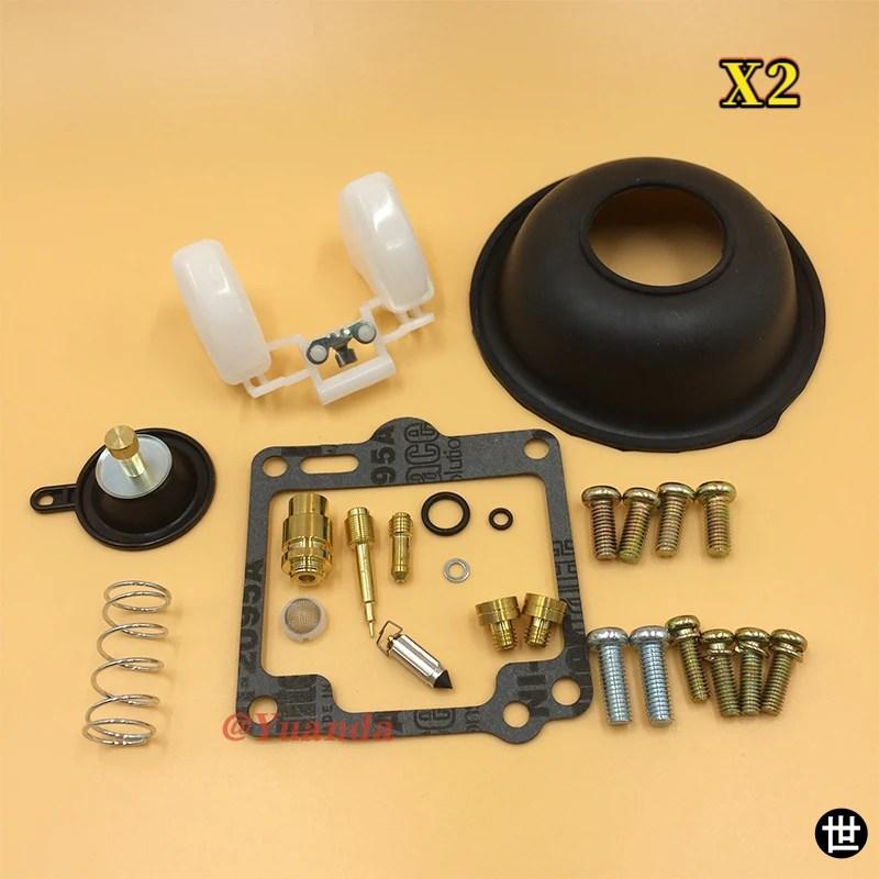 ヤマハ VIRAGO XV750 1988-1997 用キャブレターリペアキット真空ダイヤフラムフロート構成_3