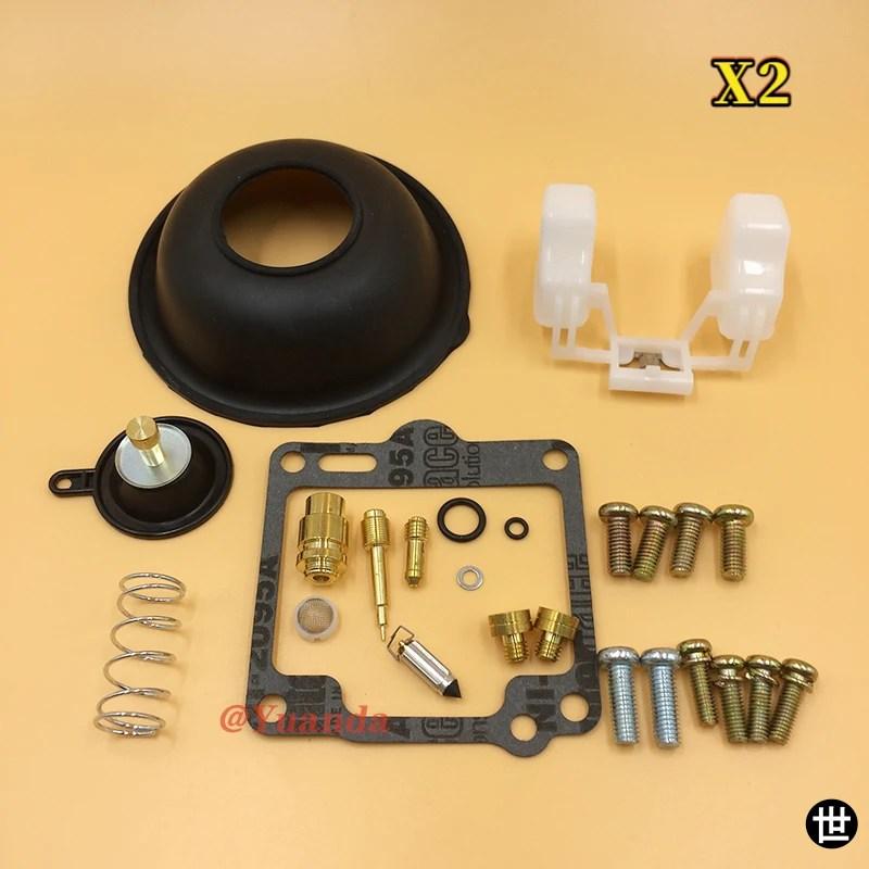 ヤマハ VIRAGO XV750 1988-1997 用キャブレターリペアキット真空ダイヤフラムフロート構成_4