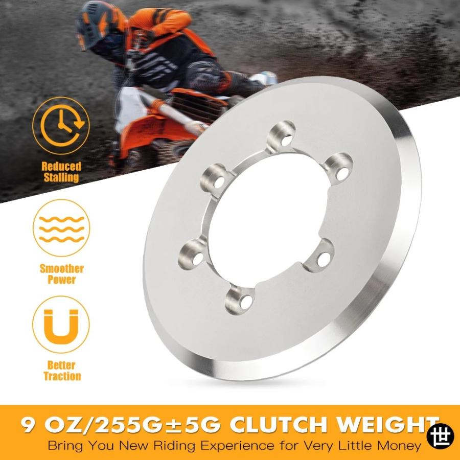ブランド登録なし - 9薬局衡オンス クラッチウェイト KTM EXC SX XC XCW EXCF XCFW XCF SXF 300 250 SIX DAYS TPI ステンレス鋼一部分