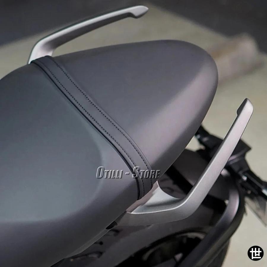 トライデント660用リアハンドルアームレスト トライデント 660 2021-24 バイク用アルミ製アームレスト パッセンジャーピリオングラブバーキット_5