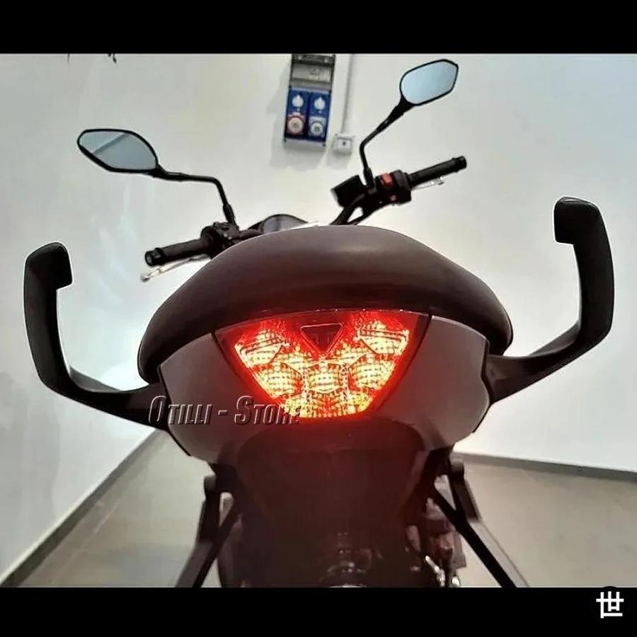 トライデント660用リアハンドルアームレスト トライデント 660 2021-24 バイク用アルミ製アームレスト パッセンジャーピリオングラブバーキット_6