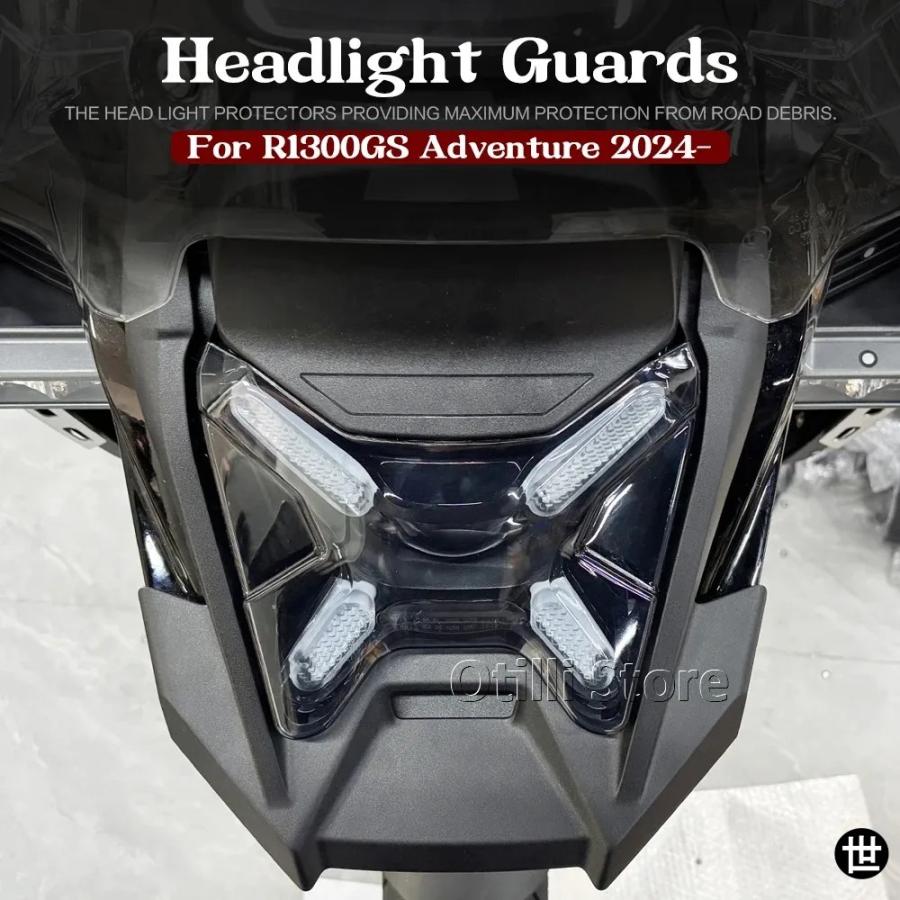 BMW R1300GS ADVENTURE 2024 2025 2026用バイクヘッドライトカバー A