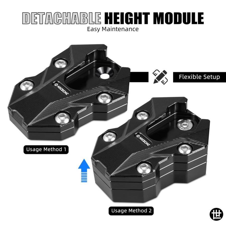 BMW / A 24-2025 サイドスタンド拡張パッド高調整機能付きサスペンション交換パーツ4653 1638616_5
